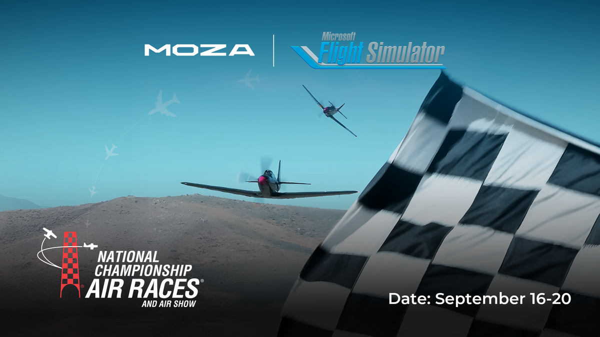 MOZA Flight Brings Force Feedback Flight Controls to Microsoft Flight Simulator at the 2026 National Championship Air Races