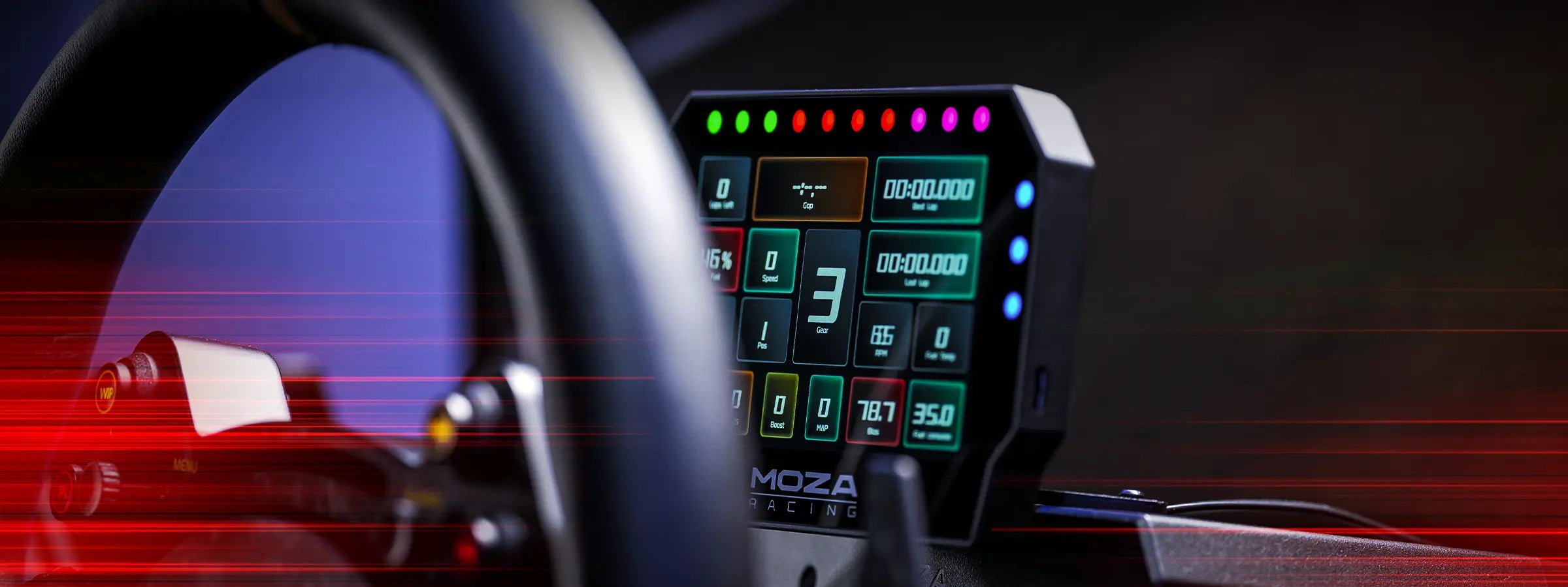 MOZA Digital Dashes – CM2 HD Racing Dash for Sim Racing