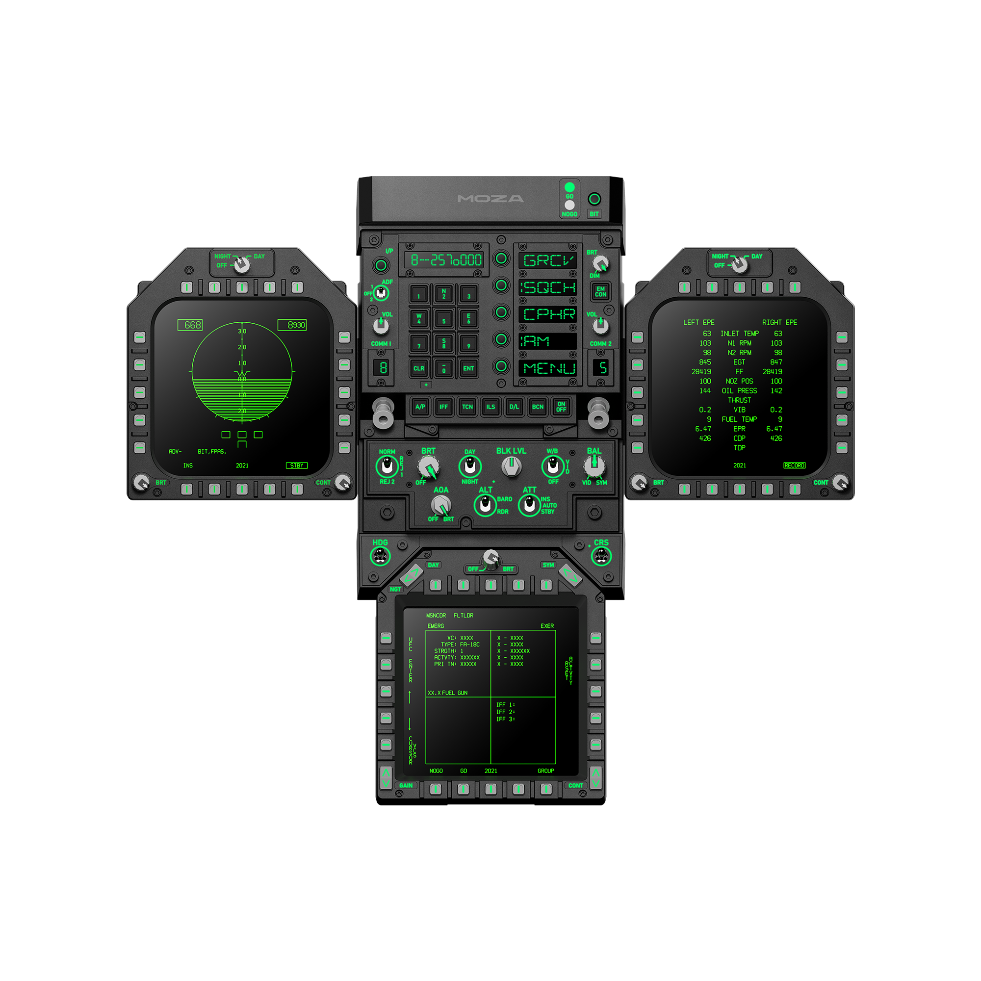 MOZA FMP18 Panel Bundle - High-Fidelity Front Cockpit Panel System