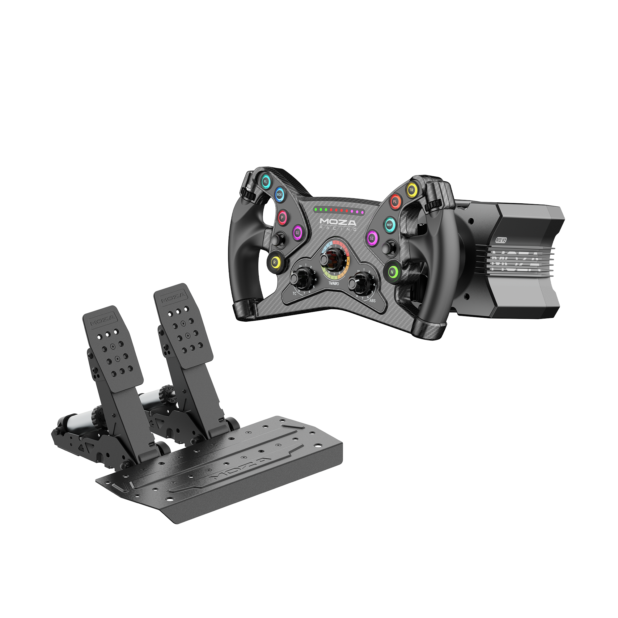 R12 V2 and KS with SRP2 Bundle – MOZA Racing
