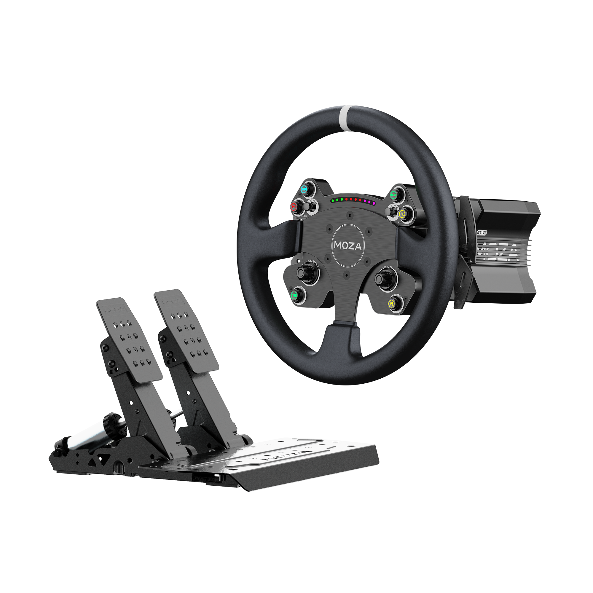 R9 V3 and CS V2P with SRP2 Bundle – MOZA Racing