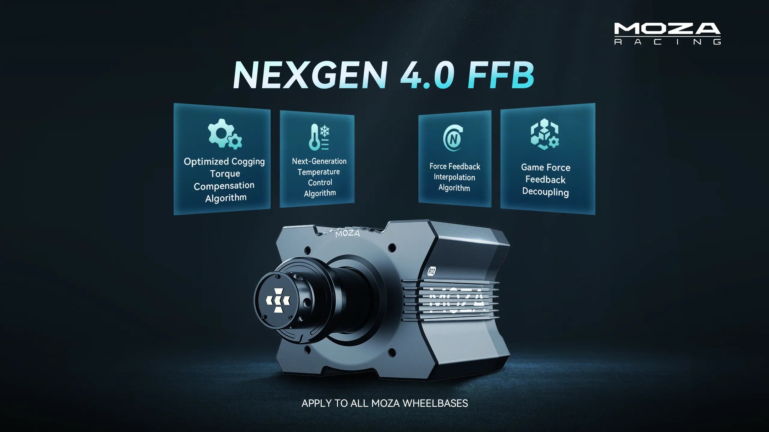 MOZA Racing Launches NexGen 4.0 FFB for All Bases, with Major Hardware Upgrades for Mid-to-High-End Wheelbases