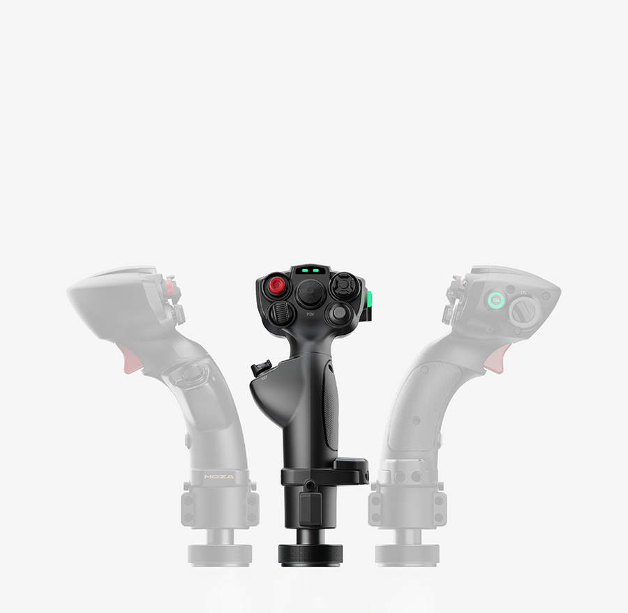 באנדל בסיס בקר טיסה&nbsp;AB6 Flight Simulator&nbsp;מבית&nbsp;Moza