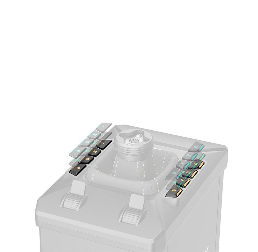 באנדל בסיס בקר טיסה&nbsp;AB6 Flight Simulator&nbsp;מבית&nbsp;Moza