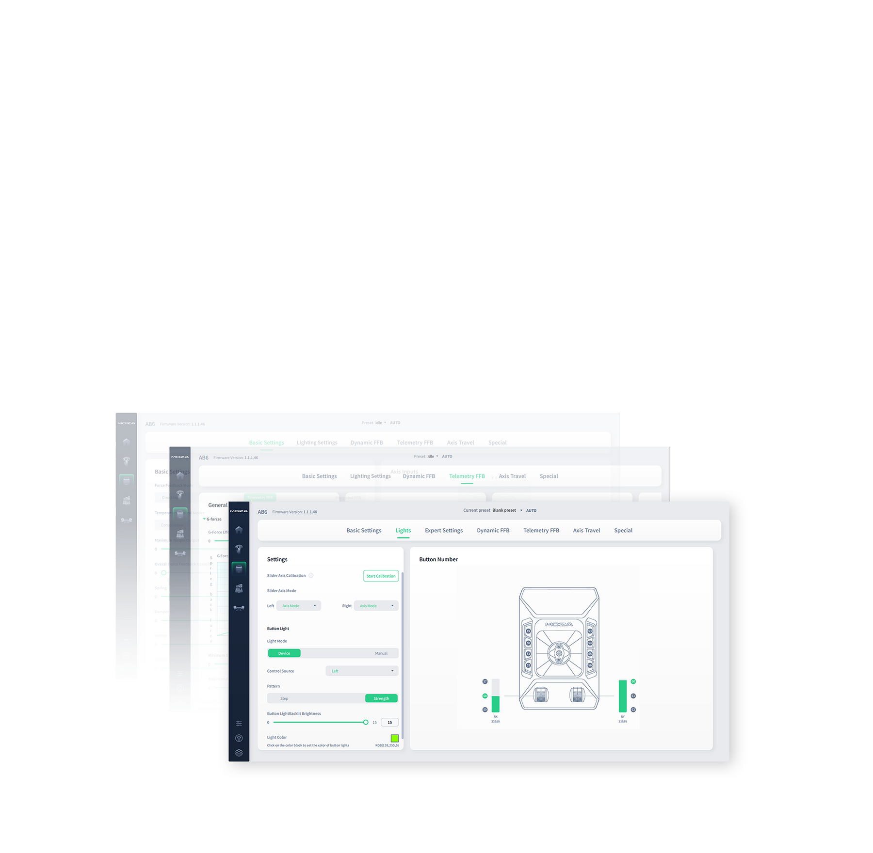 באנדל בסיס בקר טיסה&nbsp;AB6 Flight Simulator&nbsp;מבית&nbsp;Moza