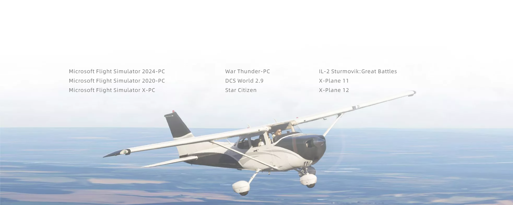 באנדל בסיס בקר טיסה&nbsp;AB6 Flight Simulator&nbsp;מבית&nbsp;Moza