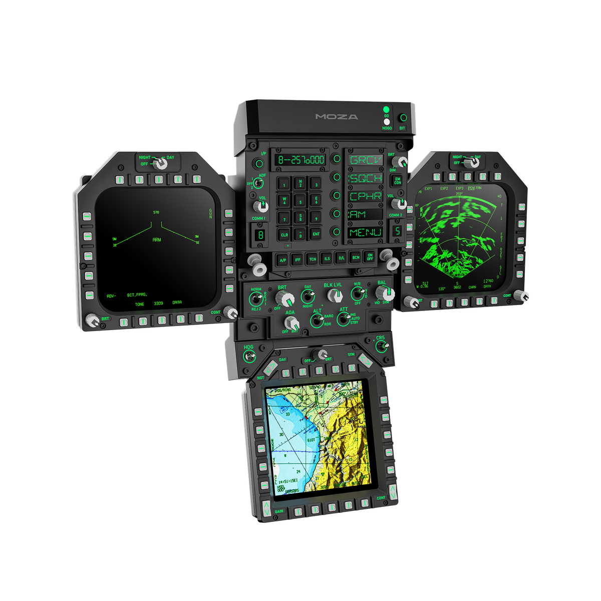 MOZA FMP18 Panel Bundle - High-Fidelity Front Cockpit Panel System ...