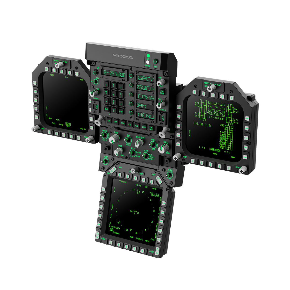 MOZA FMP18 Panel Bundle - High-Fidelity Front Cockpit Panel System ...