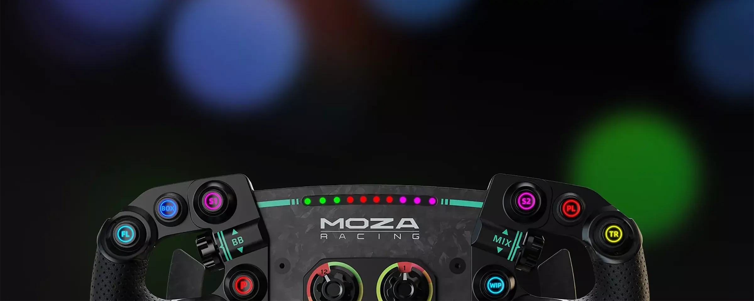 MOZA GS V2P GT Volant – RGB indikátor řazení