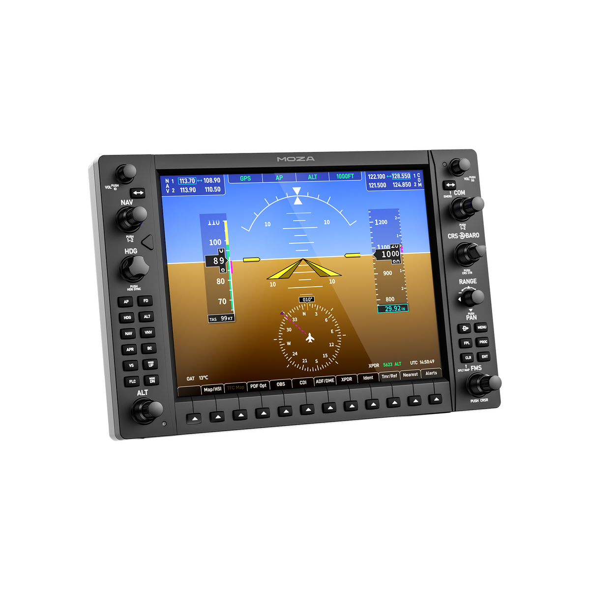 MOZA MGX1000 Instrument Panel - G1000-Style Glass Cockpit Display ...