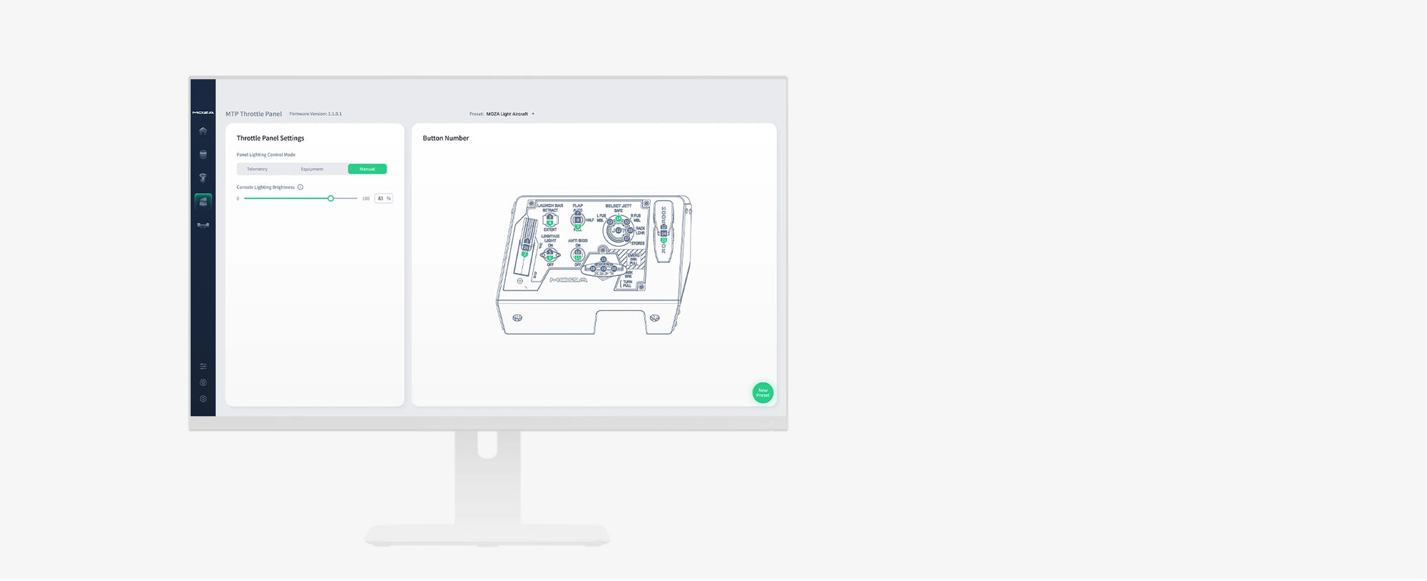 פאנל נחיתה MTLP Panel&nbsp;מבית Moza