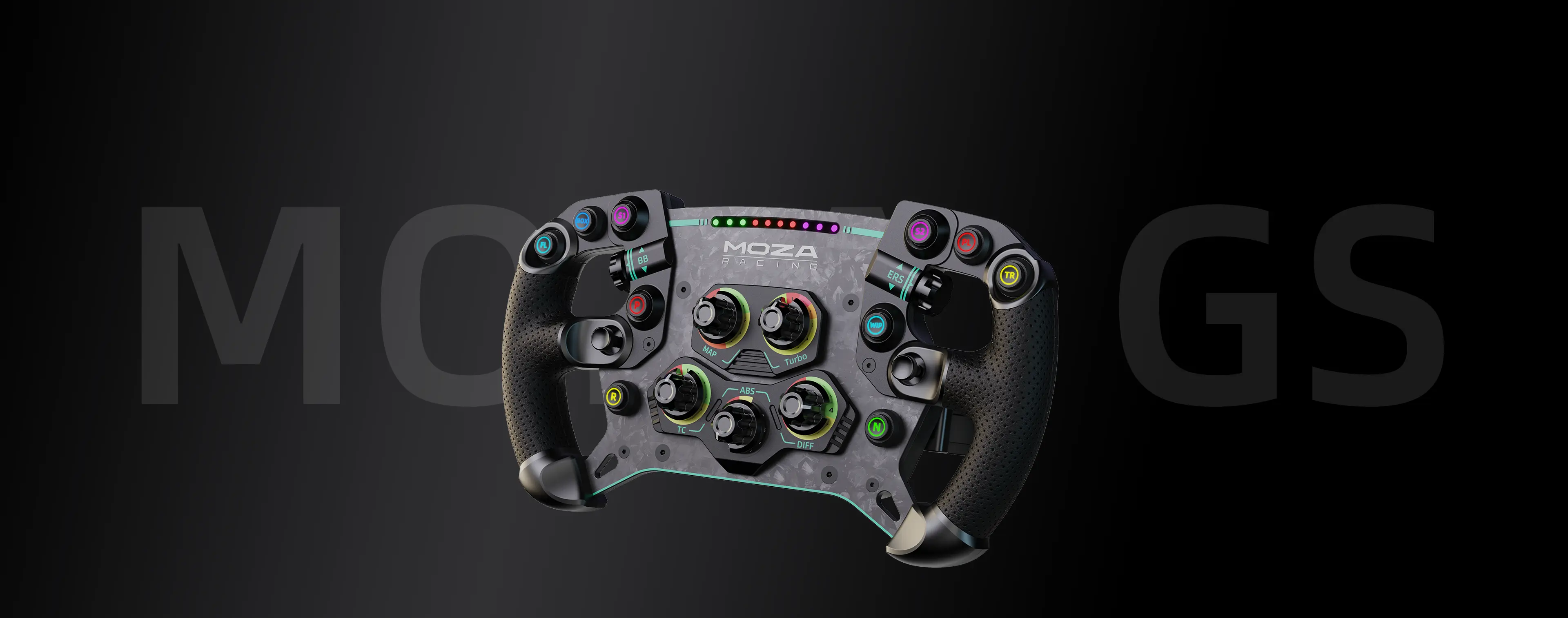 Volante Sim Racing Moza Racing GS V2P Carbon Fiber Formula GT RS056