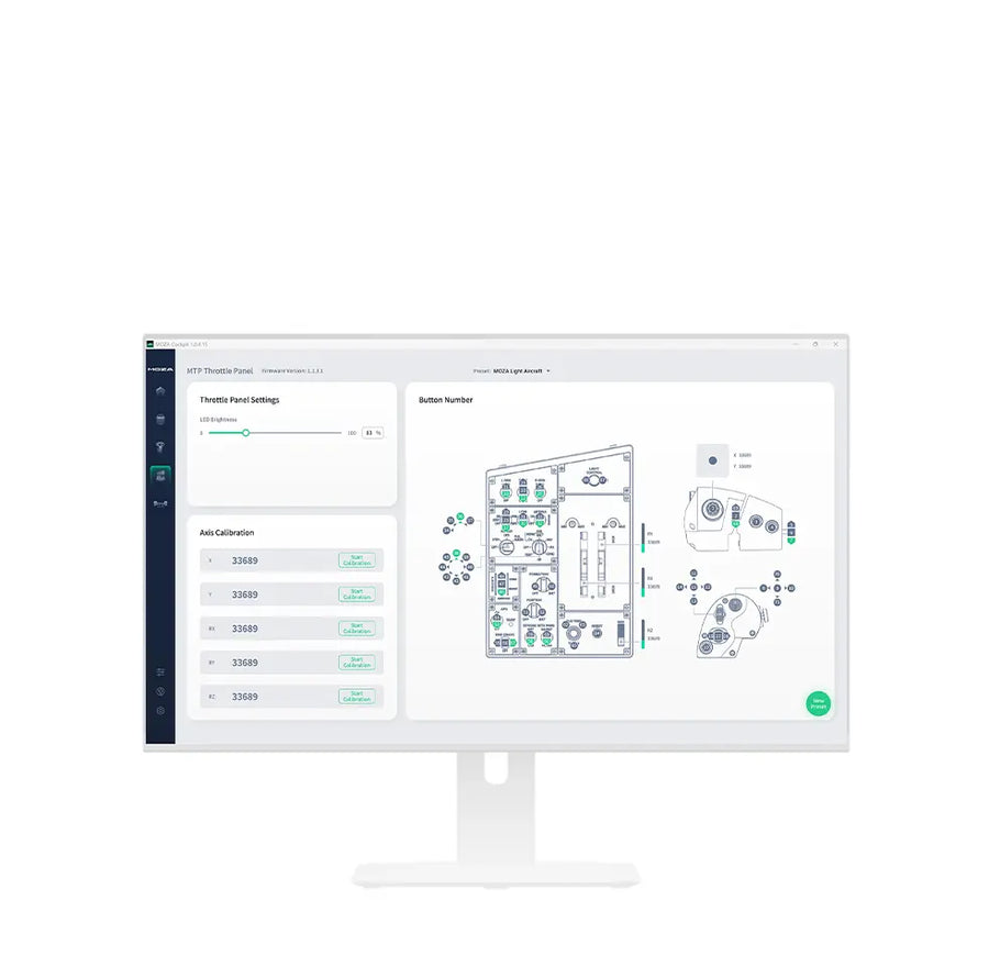 מצערת טיסה&nbsp;MTP&nbsp;מבית Moza