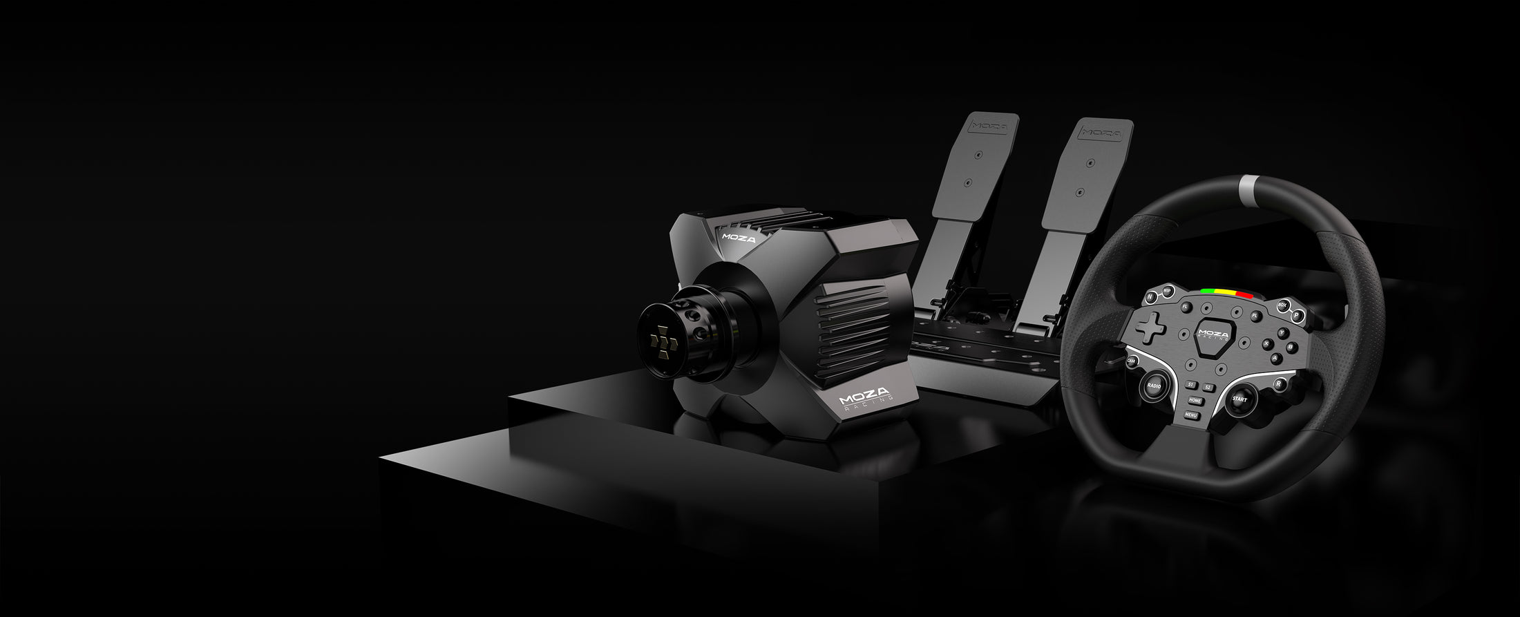 MOZA R3 Racing Wheel & Pedals for PC | 3.9Nm Direct Drive Sim Racing ...