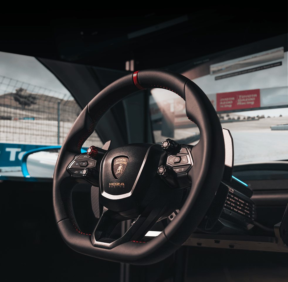 MOZA Revuelto Sim-Racing volant – Ručně šitá mikrovláknová kůže