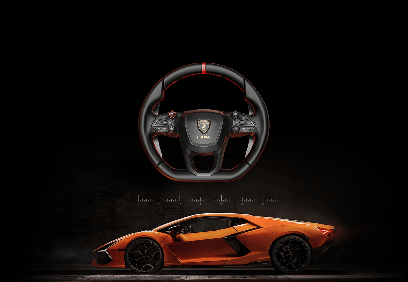MOZA Revuelto Sim-Racing volant – Navrženo podle originálních CAD dat