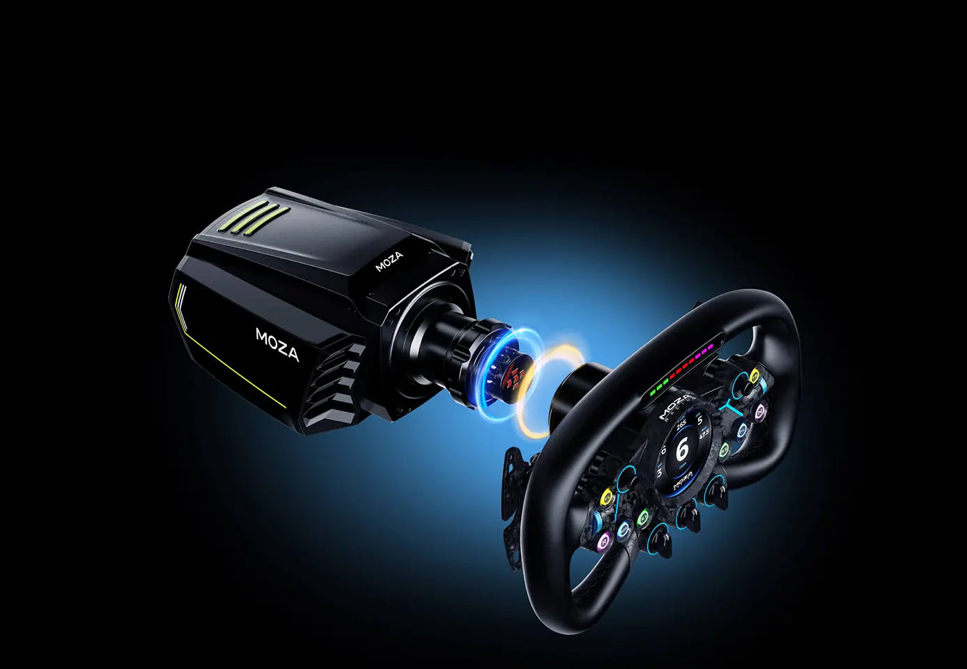 MOZA Vision GS Wheel – Univerzální kompatibilita a rychloupínací systém