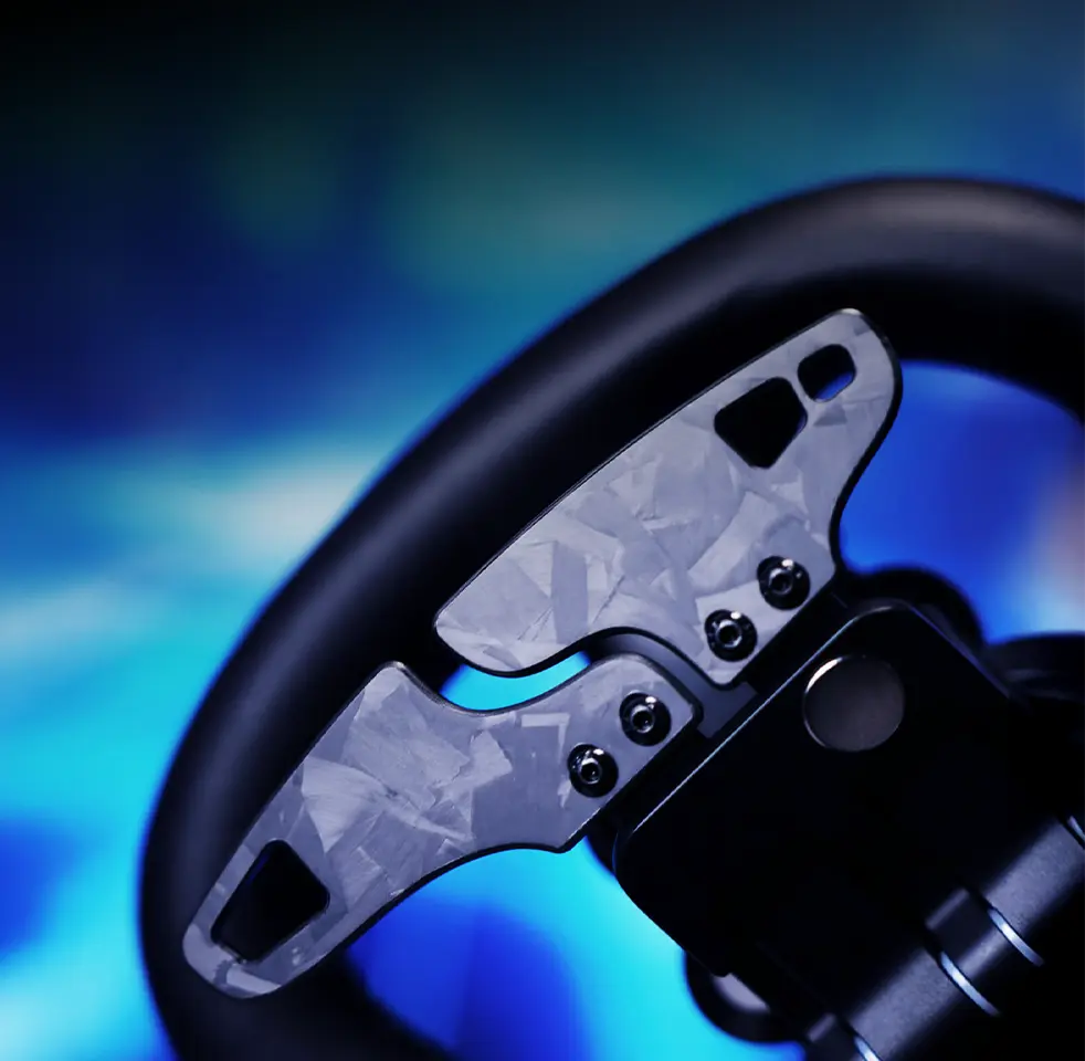 MOZA Vision GS Wheel – Přesné řazení s pádly z kovaného karbonu
