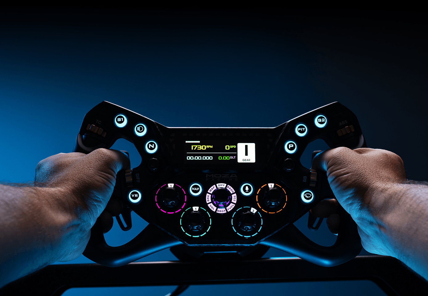 MOZA KS Pro GT volant – Ergonomický TPE grip
