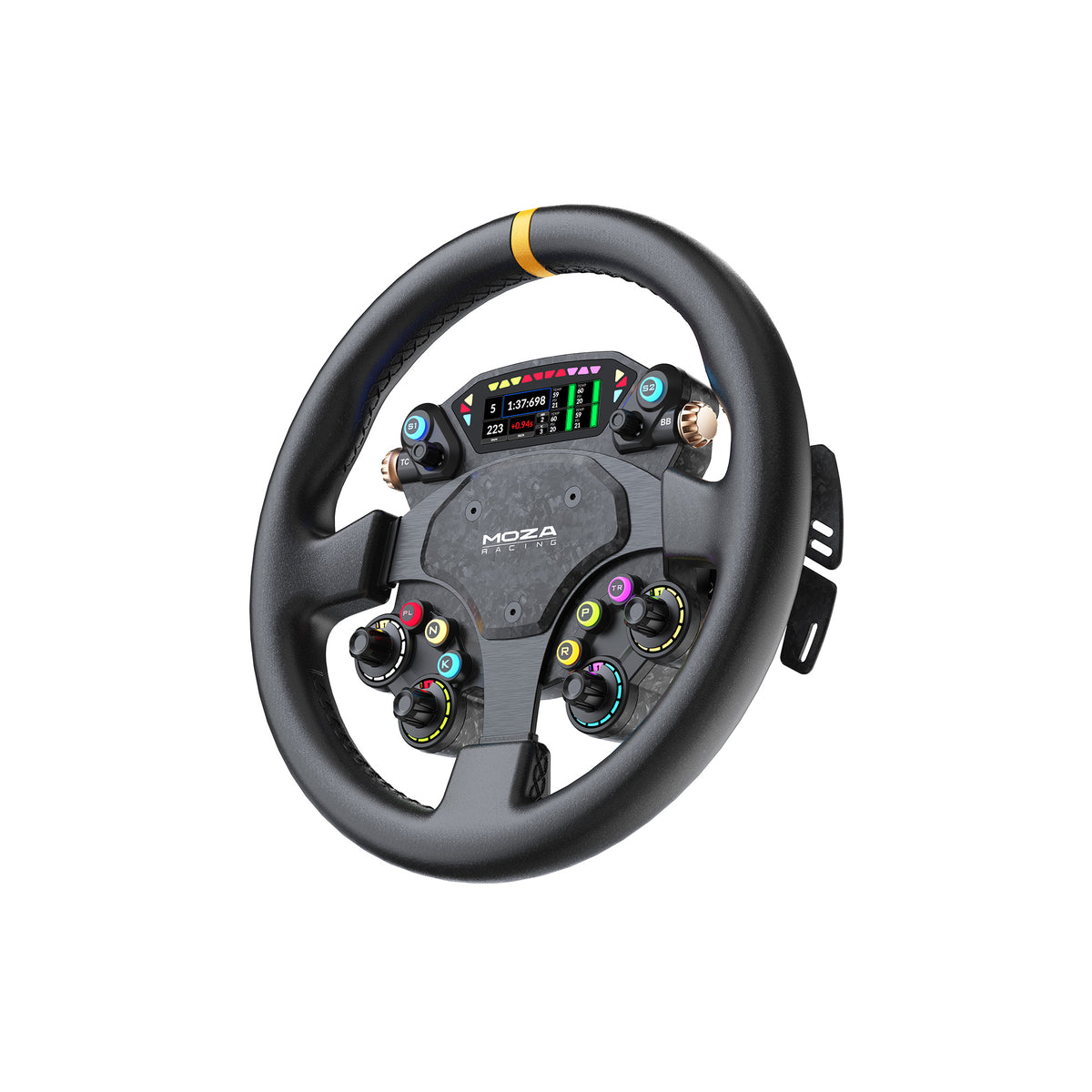 MOZA CS Pro Steering Wheel | 325mm Racing Wheel with Carbon Fiber & HD ...