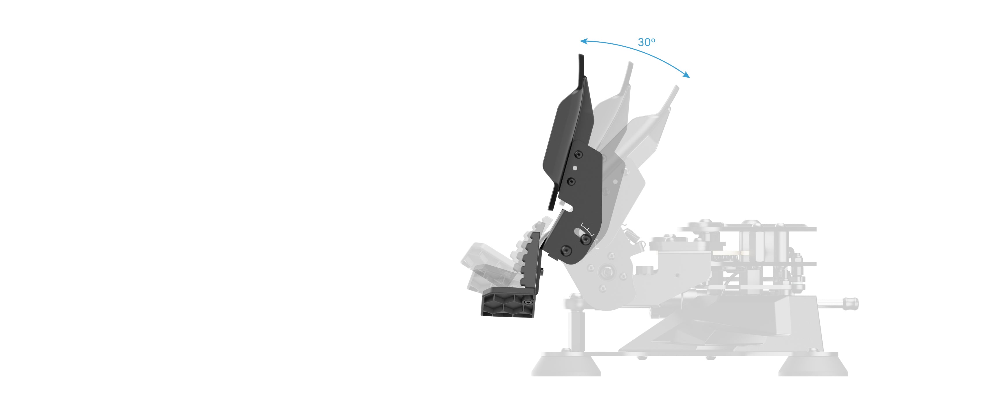 Adjustable pedal angle