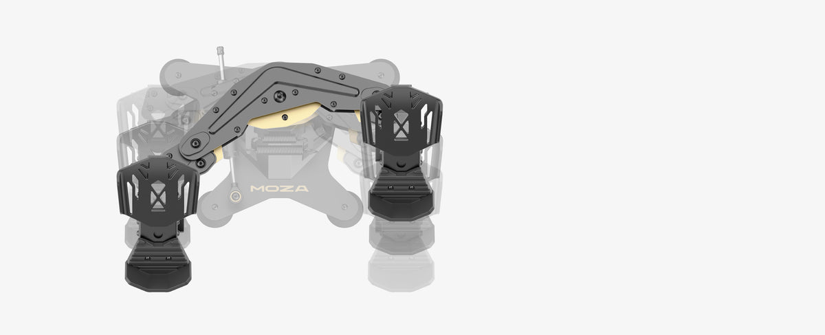 MOZA MRP Rudder Pedals | All-Metal Flight Rudder with Hall Sensors ...