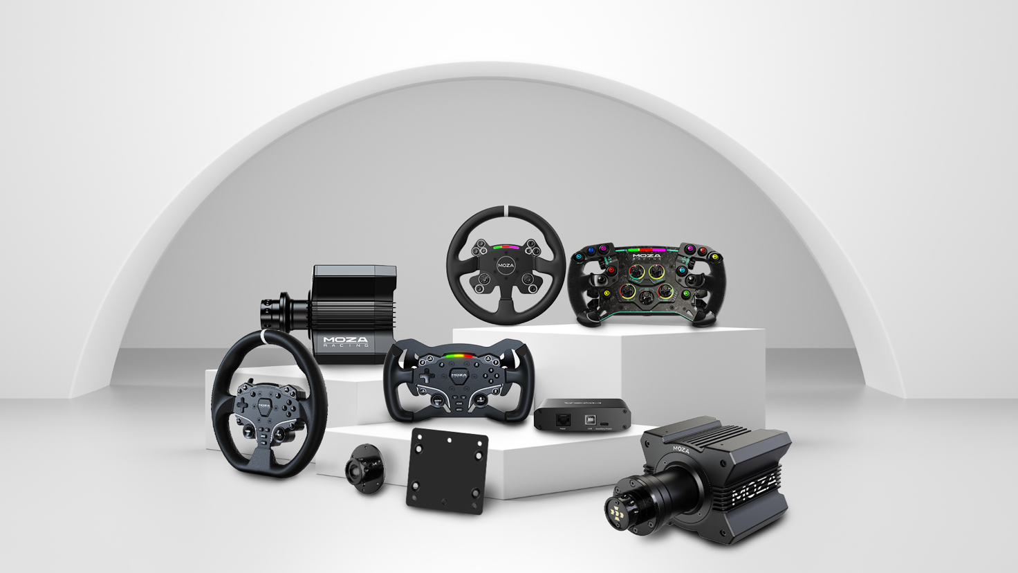 MOZA Racing unveils prototypes at the Gamescom 2023 – GSR GT Wheel, Truck  Wheel and Shifter – Simracing-PC